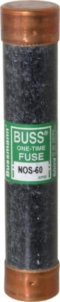 Cooper Bussmann - 600 VAC, 60 Amp, Fast-Acting General Purpose Fuse - Fuse Holder Mount, 5-1/2" OAL, 50 at AC/DC kA Rating, 1-1/16" Diam - Eagle Tool & Supply