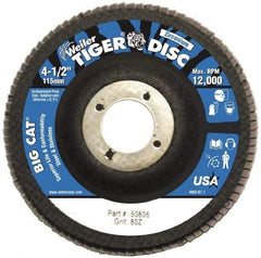Weiler - Flap Disc - Phenolic Backing, Arbor Attaching System - Eagle Tool & Supply