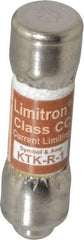 Cooper Bussmann - 600 VAC, 1 Amp, Fast-Acting General Purpose Fuse - Fuse Holder Mount, 1-1/2" OAL, 200 at AC (RMS) kA Rating, 13/32" Diam - Eagle Tool & Supply