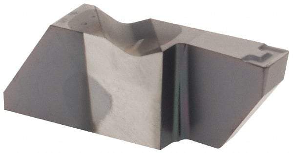 Kennametal - 4189NGD K Grade KC5010, 4.8mm Cutting Width Carbide Grooving Insert - 9.53mm Max Depth of Cut, Right Hand, 0.57mm Corner Radius, TiAlN Finish - Eagle Tool & Supply