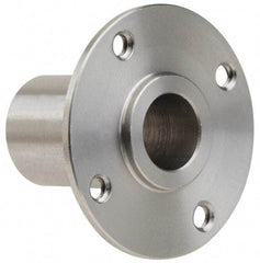 Gibraltar - 3/8" Pin Diam, #6-32 Mounting Hole, Round Flange, Stainless Steel Quick Release Pin Receptacle - 1" Between Mount Hole Center, 0.913" Depth, 9/16" Diam, Grade 303 - Eagle Tool & Supply