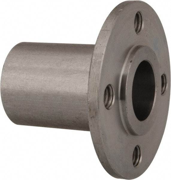Gibraltar - 1/2" Pin Diam, #10-32 Mounting Hole, Round Flange, Stainless Steel Quick Release Pin Receptacle - 1-1/8" Between Mount Hole Center, 1.195" Depth, 3/4" Diam, Grade 303 - Eagle Tool & Supply