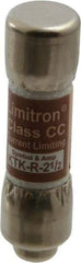 Cooper Bussmann - 600 VAC, 2.5 Amp, Fast-Acting General Purpose Fuse - Fuse Holder Mount, 1-1/2" OAL, 200 at AC (RMS) kA Rating, 13/32" Diam - Eagle Tool & Supply