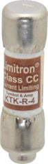 Cooper Bussmann - 600 VAC, 4 Amp, Fast-Acting General Purpose Fuse - Fuse Holder Mount, 1-1/2" OAL, 200 at AC (RMS) kA Rating, 13/32" Diam - Eagle Tool & Supply