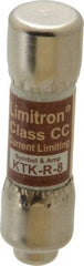 Cooper Bussmann - 600 VAC, 8 Amp, Fast-Acting General Purpose Fuse - Fuse Holder Mount, 1-1/2" OAL, 200 at AC (RMS) kA Rating, 13/32" Diam - Eagle Tool & Supply