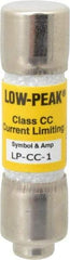 Cooper Bussmann - 300 VDC, 600 VAC, 1 Amp, Time Delay General Purpose Fuse - Fuse Holder Mount, 1-1/2" OAL, 20 at DC, 200 at AC (RMS) kA Rating, 13/32" Diam - Eagle Tool & Supply