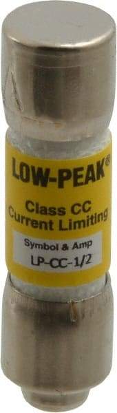 Cooper Bussmann - 300 VDC, 600 VAC, 0.5 Amp, Time Delay General Purpose Fuse - Fuse Holder Mount, 1-1/2" OAL, 20 at DC, 200 at AC (RMS) kA Rating, 13/32" Diam - Eagle Tool & Supply