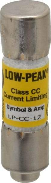 Cooper Bussmann - 150 VDC, 600 VAC, 12 Amp, Time Delay General Purpose Fuse - Fuse Holder Mount, 1-1/2" OAL, 20 at DC, 200 at AC (RMS) kA Rating, 13/32" Diam - Eagle Tool & Supply