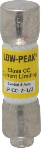 Cooper Bussmann - 300 VDC, 600 VAC, 2.5 Amp, Time Delay General Purpose Fuse - Fuse Holder Mount, 1-1/2" OAL, 20 at DC, 200 at AC (RMS) kA Rating, 13/32" Diam - Eagle Tool & Supply