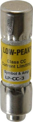 Cooper Bussmann - 150 VDC, 600 VAC, 3 Amp, Time Delay General Purpose Fuse - Fuse Holder Mount, 1-1/2" OAL, 20 at DC, 200 at AC (RMS) kA Rating, 13/32" Diam - Eagle Tool & Supply