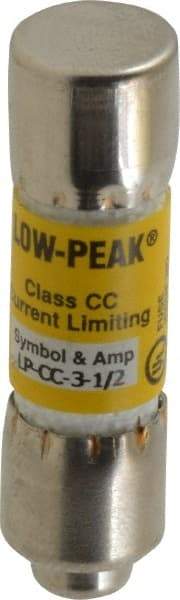 Cooper Bussmann - 150 VDC, 600 VAC, 3.5 Amp, Time Delay General Purpose Fuse - Fuse Holder Mount, 1-1/2" OAL, 20 at DC, 200 at AC (RMS) kA Rating, 13/32" Diam - Eagle Tool & Supply