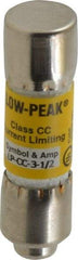 Cooper Bussmann - 150 VDC, 600 VAC, 3.5 Amp, Time Delay General Purpose Fuse - Fuse Holder Mount, 1-1/2" OAL, 20 at DC, 200 at AC (RMS) kA Rating, 13/32" Diam - Eagle Tool & Supply