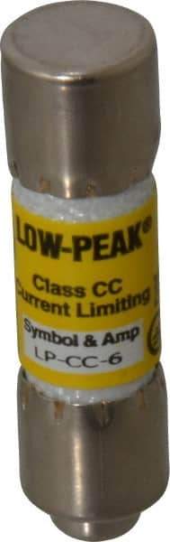 Cooper Bussmann - 150 VDC, 600 VAC, 6 Amp, Time Delay General Purpose Fuse - Fuse Holder Mount, 1-1/2" OAL, 20 at DC, 200 at AC (RMS) kA Rating, 13/32" Diam - Eagle Tool & Supply