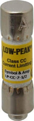 Cooper Bussmann - 150 VDC, 600 VAC, 7.5 Amp, Time Delay General Purpose Fuse - Fuse Holder Mount, 1-1/2" OAL, 20 at DC, 200 at AC (RMS) kA Rating, 13/32" Diam - Eagle Tool & Supply