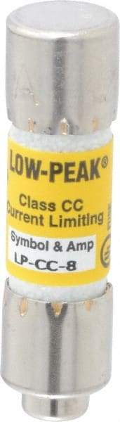 Cooper Bussmann - 150 VDC, 600 VAC, 8 Amp, Time Delay General Purpose Fuse - Fuse Holder Mount, 1-1/2" OAL, 20 at DC, 200 at AC (RMS) kA Rating, 13/32" Diam - Eagle Tool & Supply