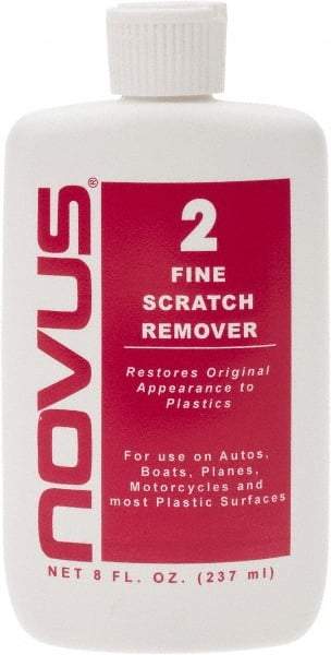 Novus - 8 Ounce Bottle Scratch Remover for Plastic - Fine Scratch Remover - Eagle Tool & Supply