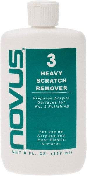 Novus - 8 Ounce Bottle Scratch Remover for Plastic - Heavy Scratch Remover - Eagle Tool & Supply