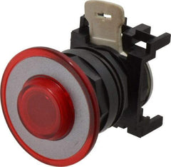 Eaton Cutler-Hammer - Pushbutton Switch Operator - Red, Round Button, Illuminated - Eagle Tool & Supply