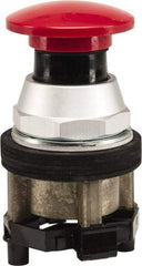 Eaton Cutler-Hammer - 30.5mm Mount Hole, 30.5mm Extended Mushroom Head, Pushbutton Switch Only - Round, Red Pushbutton, Nonilluminated, Momentary (MO), Corrosion Resistant, Oiltight & Watertight - Eagle Tool & Supply
