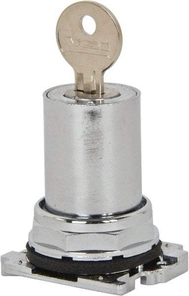 Eaton Cutler-Hammer - Pushbutton Switch Key - Chrome, Round Button, Nonilluminated - Eagle Tool & Supply