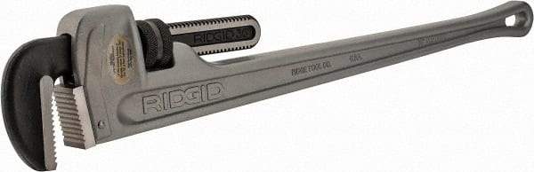 Ridgid - 36" Aluminum Straight Pipe Wrench - 5" Pipe Capacity - Eagle Tool & Supply