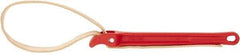 Ridgid - 2" Max Pipe Capacity, 30" Long, Strap Wrench - 5-1/2" Actual OD, 11-3/4" Handle Length - Eagle Tool & Supply