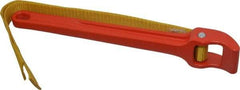 Ridgid - 2" Max Pipe Capacity, 17" Long, Strap Wrench - 3-1/2" Actual OD, 11-3/4" Handle Length - Eagle Tool & Supply