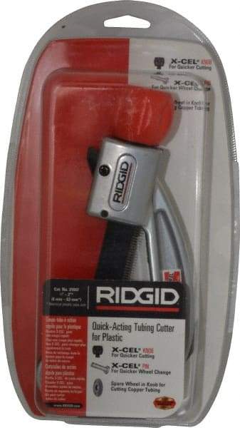 Ridgid - 1/4" to 2" Pipe Capacity, Tube Cutter - Cuts Plastic - Eagle Tool & Supply