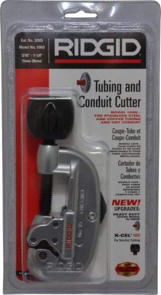 Ridgid - 3/16" to 1-1/8" Pipe Capacity, Tube Cutter - Cuts Copper, Aluminum, Brass - Eagle Tool & Supply