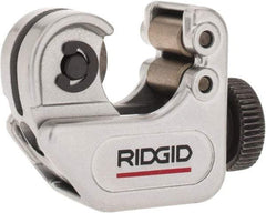 Ridgid - 1/8" to 5/8" Pipe Capacity, Mini Tube Cutter - Cuts Copper, Aluminum, Brass, Plastic - Eagle Tool & Supply