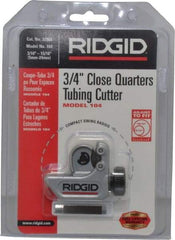 Ridgid - 3/16" to 15/16" Pipe Capacity, Mini Tube Cutter - Cuts Copper, Aluminum, Brass, Plastic - Eagle Tool & Supply