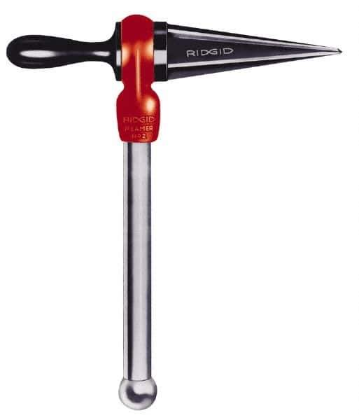 Ridgid - 3/8 to 3 Pipe Capacity, Straight Pipe Reamer with Handle - Cuts Metallic Tubing - Eagle Tool & Supply