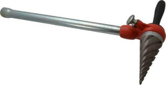 Ridgid - 1/4 to 2 Pipe Capacity, Spiral Pipe Reamer with Handle - Cuts Metallic Tubing - Eagle Tool & Supply