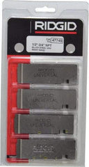 Ridgid - 1/2-14 - 3/4-14 NPT Thread, 12° Hook Angle, Right Hand, Alloy Steel Pipe Chaser - Ridgid 504A, 711, 713, 811A, 815A, 816, 817, 842 Compatibility - Exact Industrial Supply