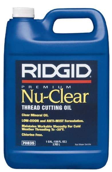 Ridgid - Nu Clear Cutting Oil - 1 Gallon Jug - Eagle Tool & Supply