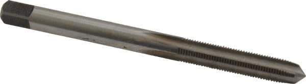 Made in USA - #10-48 UNS 4 Flute Bright Finish High Speed Steel Straight Flute Standard Hand Tap - Plug, Right Hand Thread, 2-3/8" OAL, 7/8" Thread Length, H2 Limit, Oversize - Exact Industrial Supply