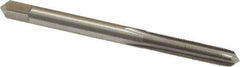 Made in USA - #10-56 UNS 4 Flute Bright Finish High Speed Steel Straight Flute Standard Hand Tap - Plug, Right Hand Thread, 2-3/8" OAL, 7/8" Thread Length, H2 Limit, Oversize - Exact Industrial Supply