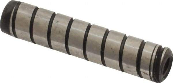 Holo-Krome - 5/16" Diam x 1-1/2" Pin Length 4000 Alloy Steel Pull Out Dowel Pin - Black Luster Finish, C 47-58 & C 60 (Surface) Hardness, 1 Beveled & 1 Threaded End - Eagle Tool & Supply