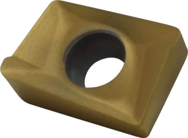 Kennametal - ANGT1623 LG Grade KC725M Carbide Milling Insert - TiN/TiCN/TiN Finish, 0.1417" Thick, 0.5mm Corner Radius - Eagle Tool & Supply