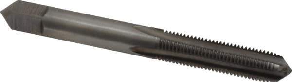 Made in USA - 5/16-27 UNS 4 Flute Bright Finish High Speed Steel Straight Flute Standard Hand Tap - Plug, Right Hand Thread, 2-23/32" OAL, H3 Limit, Oversize - Eagle Tool & Supply