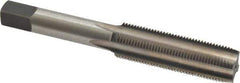 Made in USA - 1/2-24 UNS 4 Flute Bright Finish High Speed Steel Straight Flute Standard Hand Tap - Plug, Right Hand Thread, 3-3/8" OAL, H3 Limit, Oversize - Eagle Tool & Supply