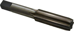 Made in USA - 5/8-24 UNEF 6 Flute Bright Finish High Speed Steel Straight Flute Standard Hand Tap - Plug, Right Hand Thread, 3-13/16" OAL, H3 Limit, Oversize - Eagle Tool & Supply