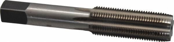 Made in USA - 11/16-18 UNEF 6 Flute Bright Finish High Speed Steel Straight Flute Standard Hand Tap - Plug, Right Hand Thread, 4-1/32" OAL, H3 Limit, Oversize - Eagle Tool & Supply