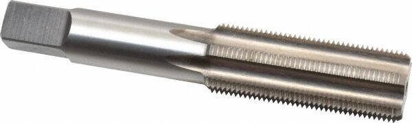 Made in USA - 3/4-20 UNEF 6 Flute Bright Finish High Speed Steel Straight Flute Standard Hand Tap - Bottoming, Right Hand Thread, 4-1/4" OAL, H3 Limit, Oversize - Exact Industrial Supply
