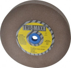 Tru-Maxx - 120 Grit Aluminum Oxide Bench & Pedestal Grinding Wheel - 6" Diam x 1" Hole x 1" Thick, 5410 Max RPM, O Hardness, Fine Grade , Vitrified Bond - Eagle Tool & Supply