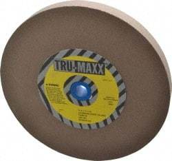 Tru-Maxx - 120 Grit Aluminum Oxide Bench & Pedestal Grinding Wheel - 10" Diam x 1-1/4" Hole x 1" Thick, 3250 Max RPM, P Hardness, Fine Grade , Vitrified Bond - Eagle Tool & Supply