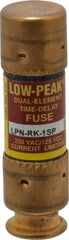 Cooper Bussmann - 125 VDC, 250 VAC, 1 Amp, Time Delay General Purpose Fuse - Fuse Holder Mount, 50.8mm OAL, 100 at DC, 300 at AC (RMS) kA Rating, 9/16" Diam - Eagle Tool & Supply