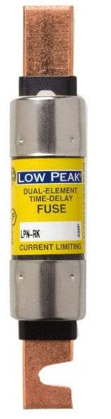 Cooper Bussmann - 250 VAC/VDC, 350 Amp, Time Delay General Purpose Fuse - Bolt-on Mount, 8-5/8" OAL, 100 at DC, 300 at AC (RMS) kA Rating, 2-1/16" Diam - Eagle Tool & Supply