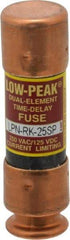 Cooper Bussmann - 125 VDC, 250 VAC, 25 Amp, Time Delay General Purpose Fuse - Bolt-on Mount, 50.8mm OAL, 100 at DC, 300 at AC (RMS) kA Rating, 9/16" Diam - Eagle Tool & Supply
