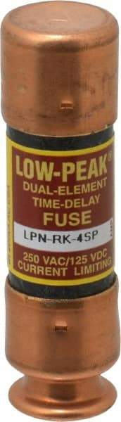 Cooper Bussmann - 125 VDC, 250 VAC, 4 Amp, Time Delay General Purpose Fuse - Fuse Holder Mount, 50.8mm OAL, 100 at DC, 300 at AC (RMS) kA Rating, 9/16" Diam - Eagle Tool & Supply